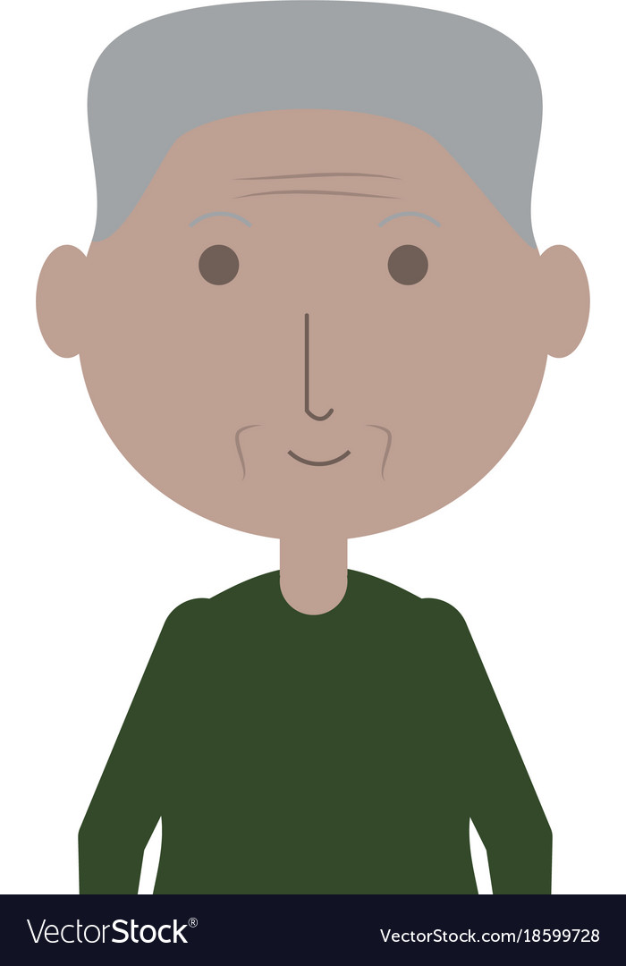 Elderly man icon Royalty Free Vector Image - VectorStock