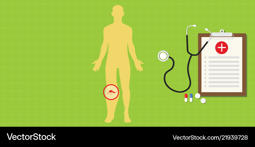 Elephantiasis disease elephants foot with Vector Image