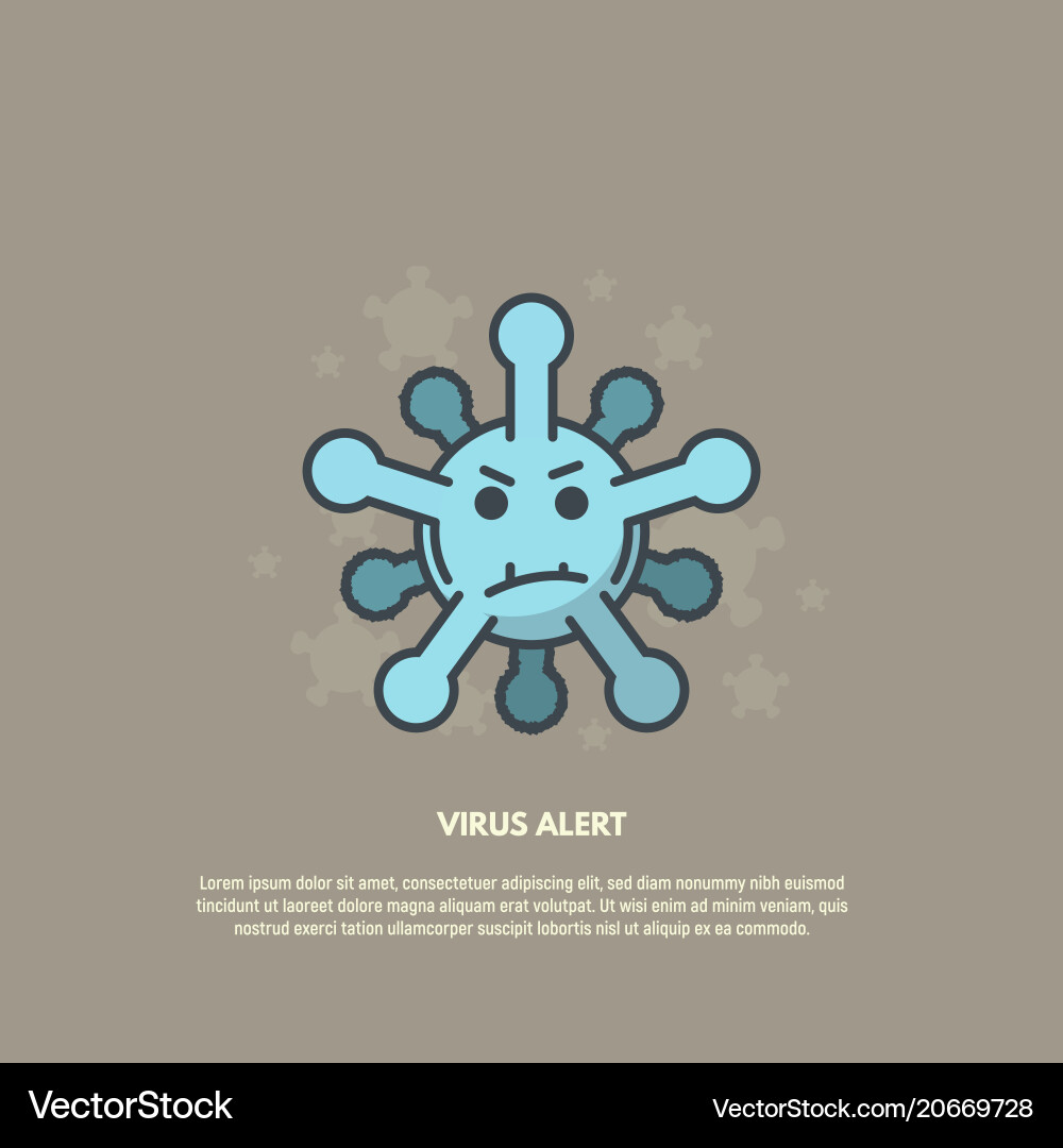 Evil virus concept Royalty Free Vector Image - VectorStock