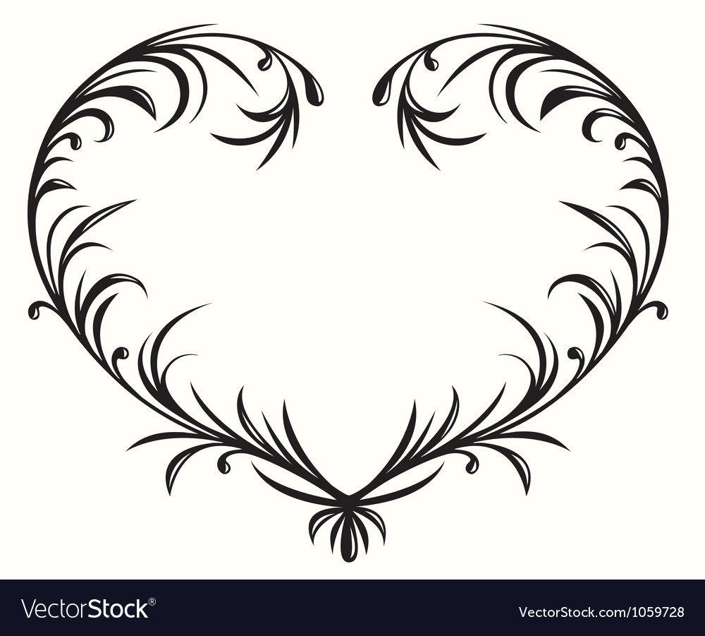 Flourishing heart Royalty Free Vector Image - VectorStock