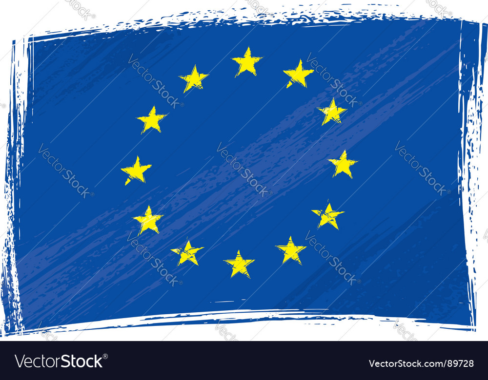 Grunge european union flag