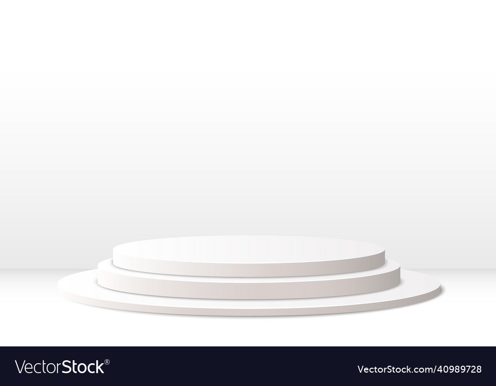 Modern White Podium Showcase