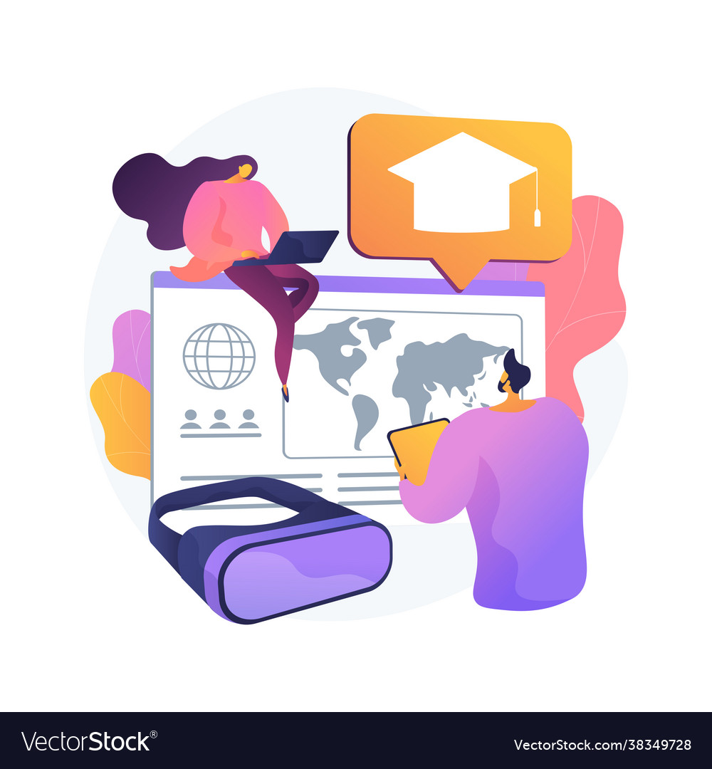 Smart spaces abstract concept vector image Smart spaces abstract concept