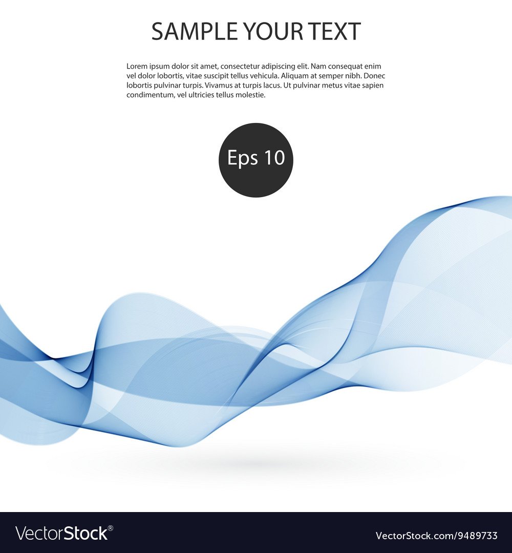 Abstract smooth color wave curve flow blue