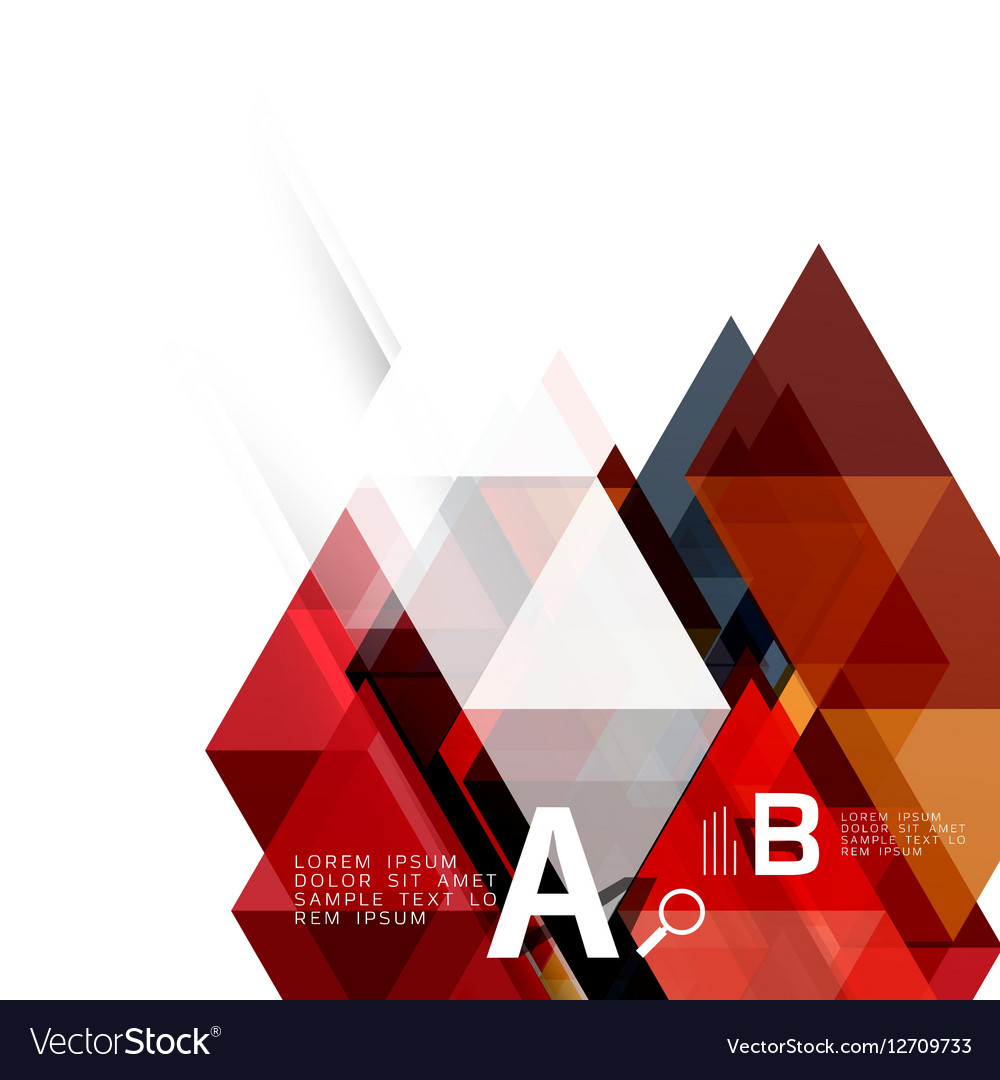 Abstract triangles and lines