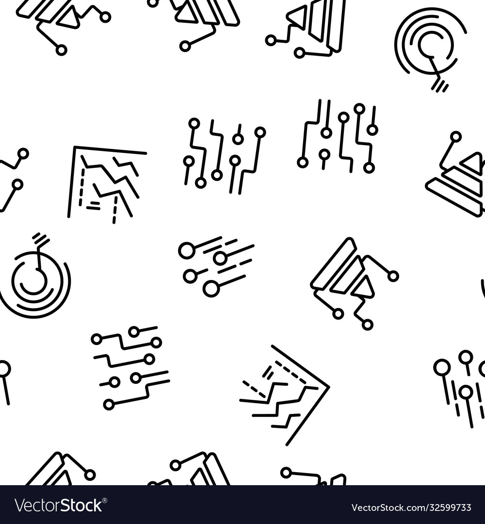 Data analysis analytic seamless pattern vector image Data analysis analytic seamless pattern