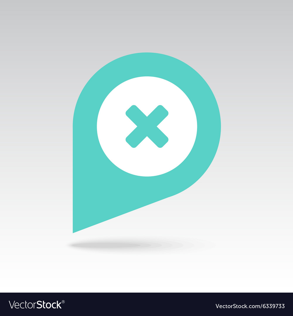 Löschen von Pin Map Symbol Zeiger Marker