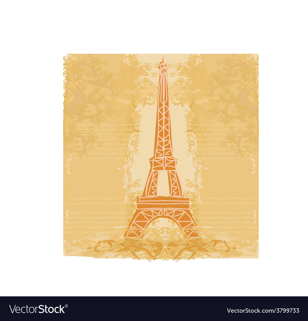Eiffel tower artistic background