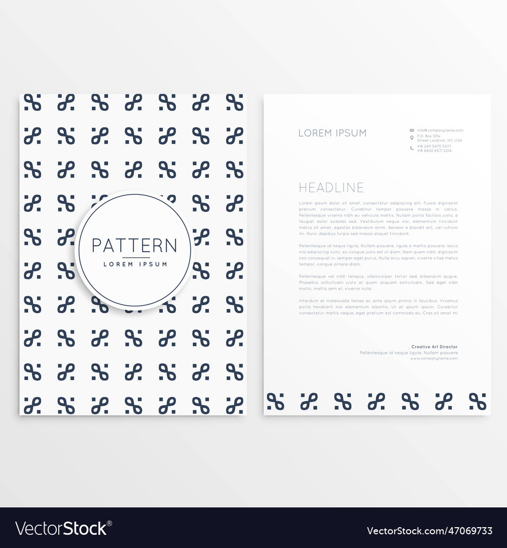 Elegant abstract pattern business shape