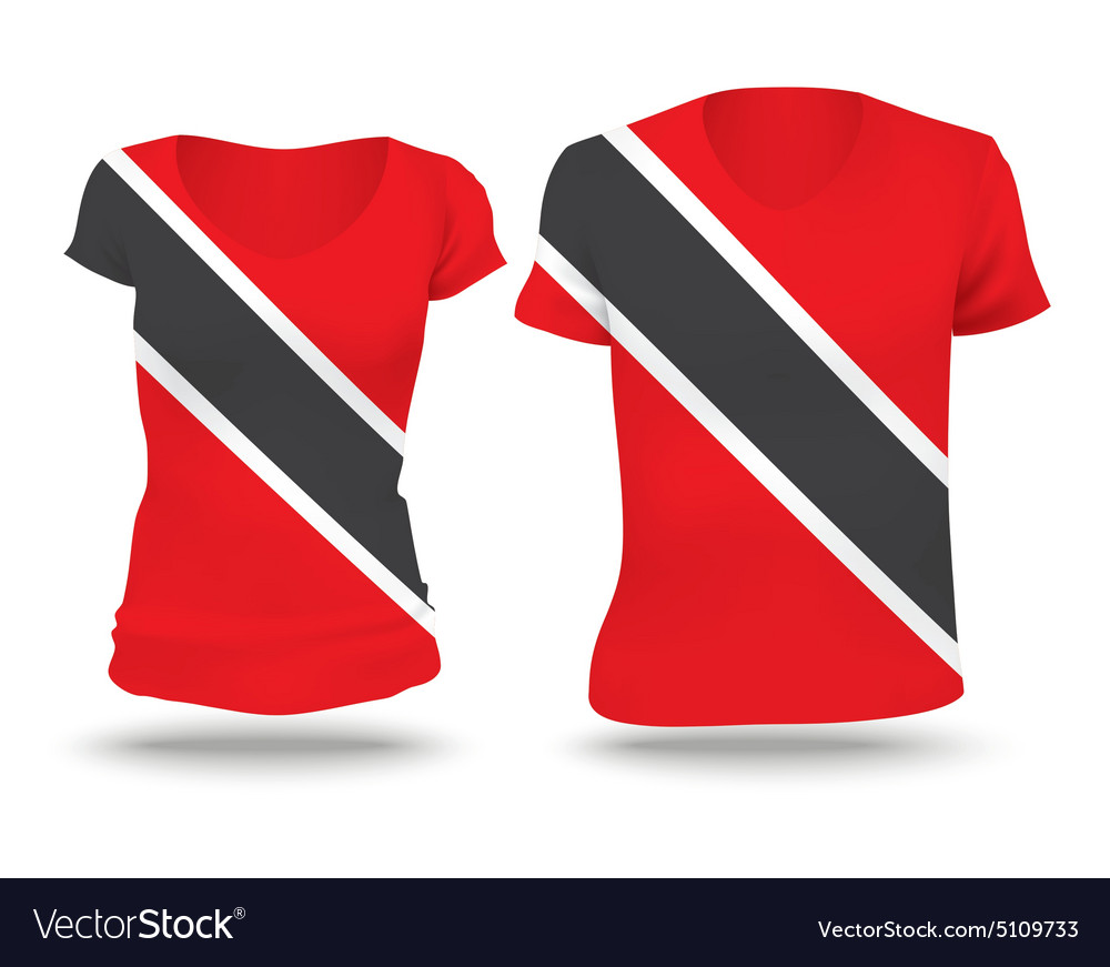 Flag shirt design of trinidad and tobago