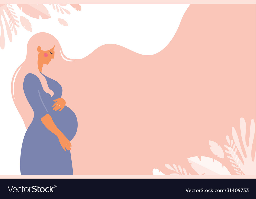 Modern banner about pregnancy and motherhood