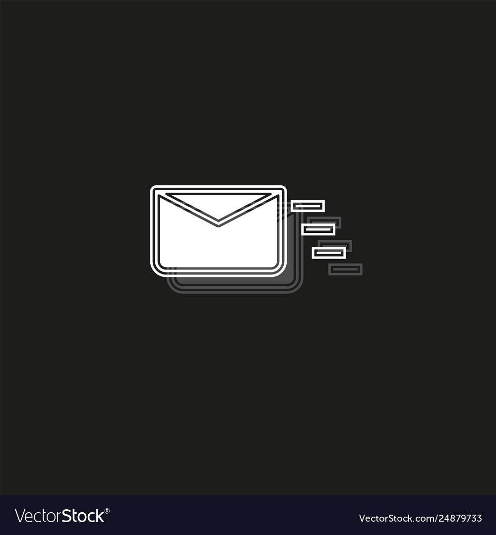 Sending mail or message icon envelope