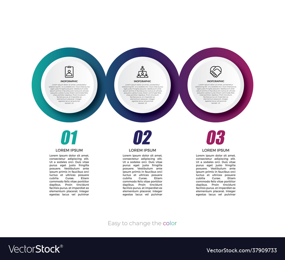 Timeline info graphics design with gradient color Vector Image Timeline info graphics design with gradient color