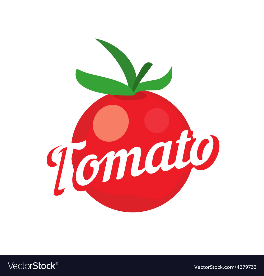 Tomato on white background