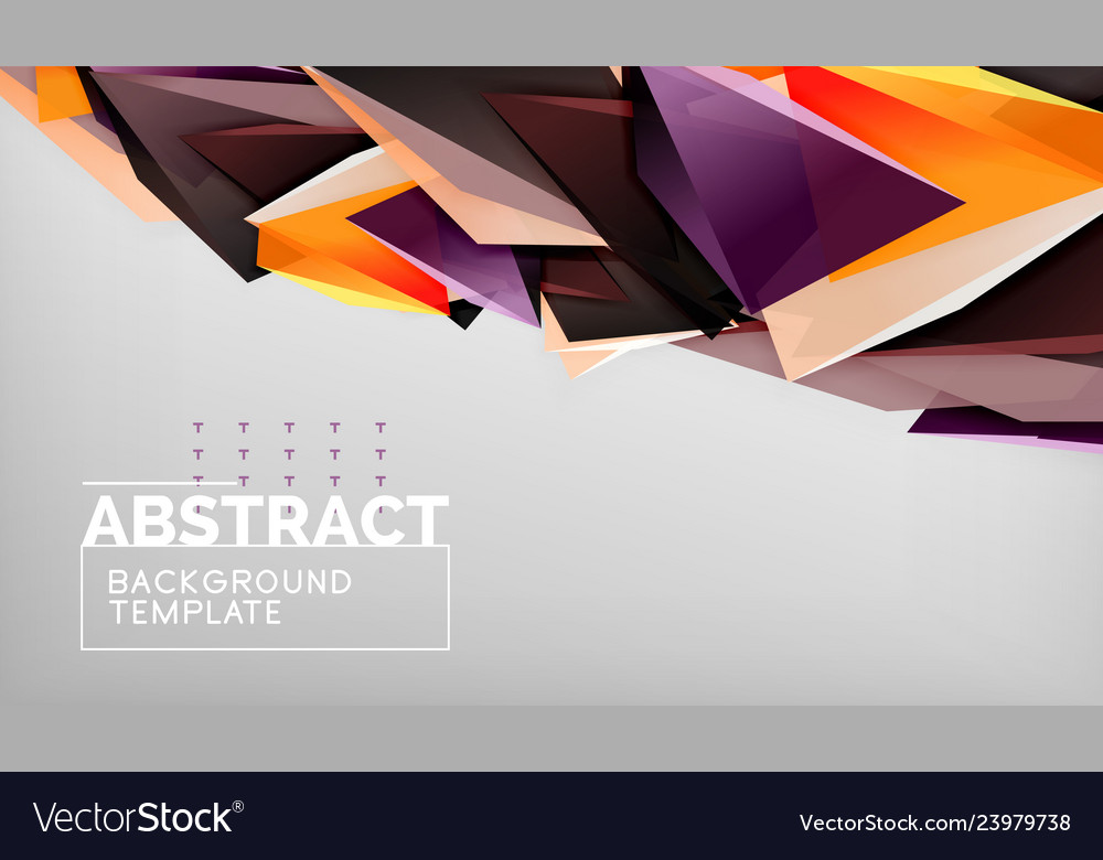 Abstract color triangles geometric background