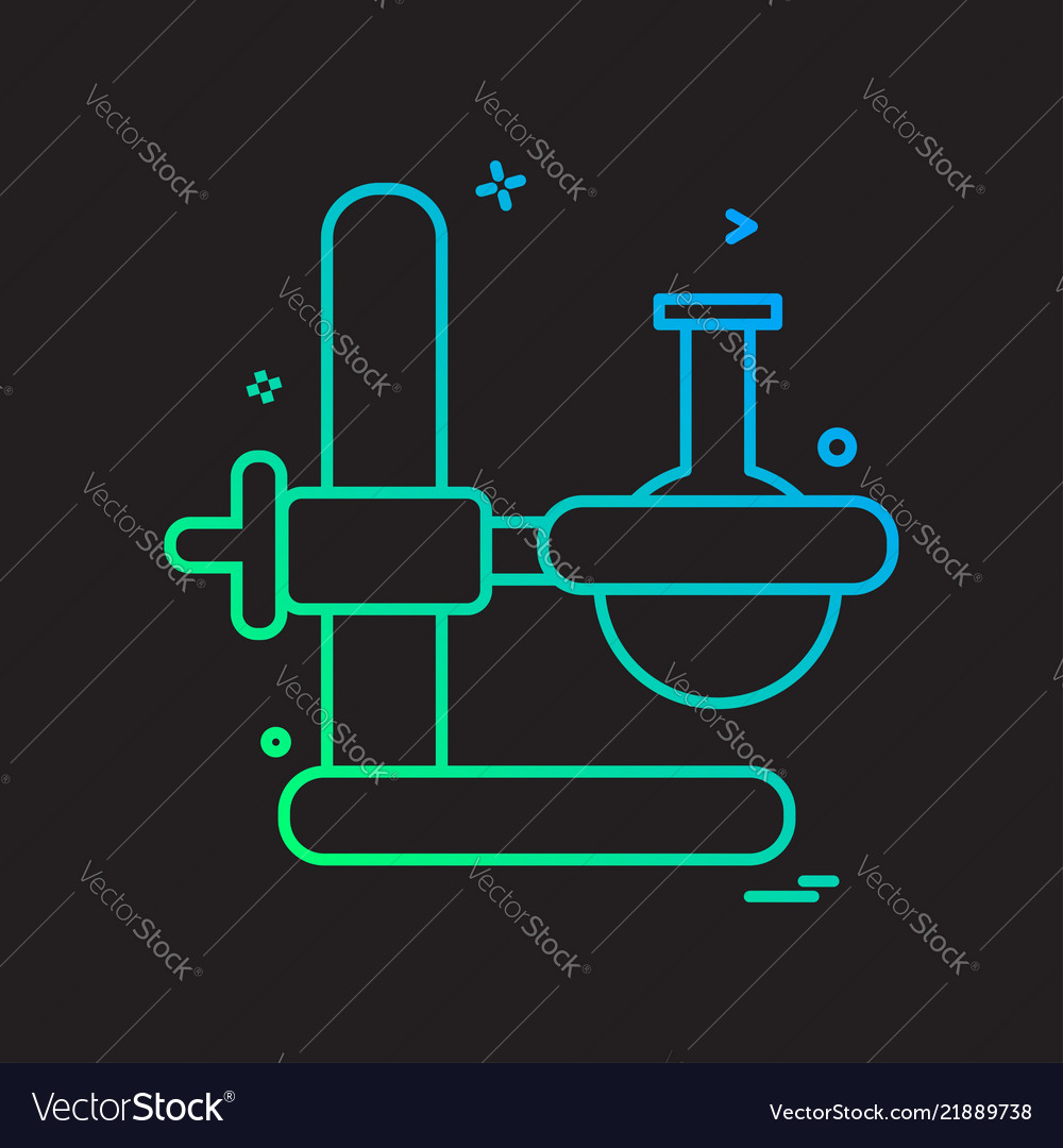 Beaker experiment flask icon design