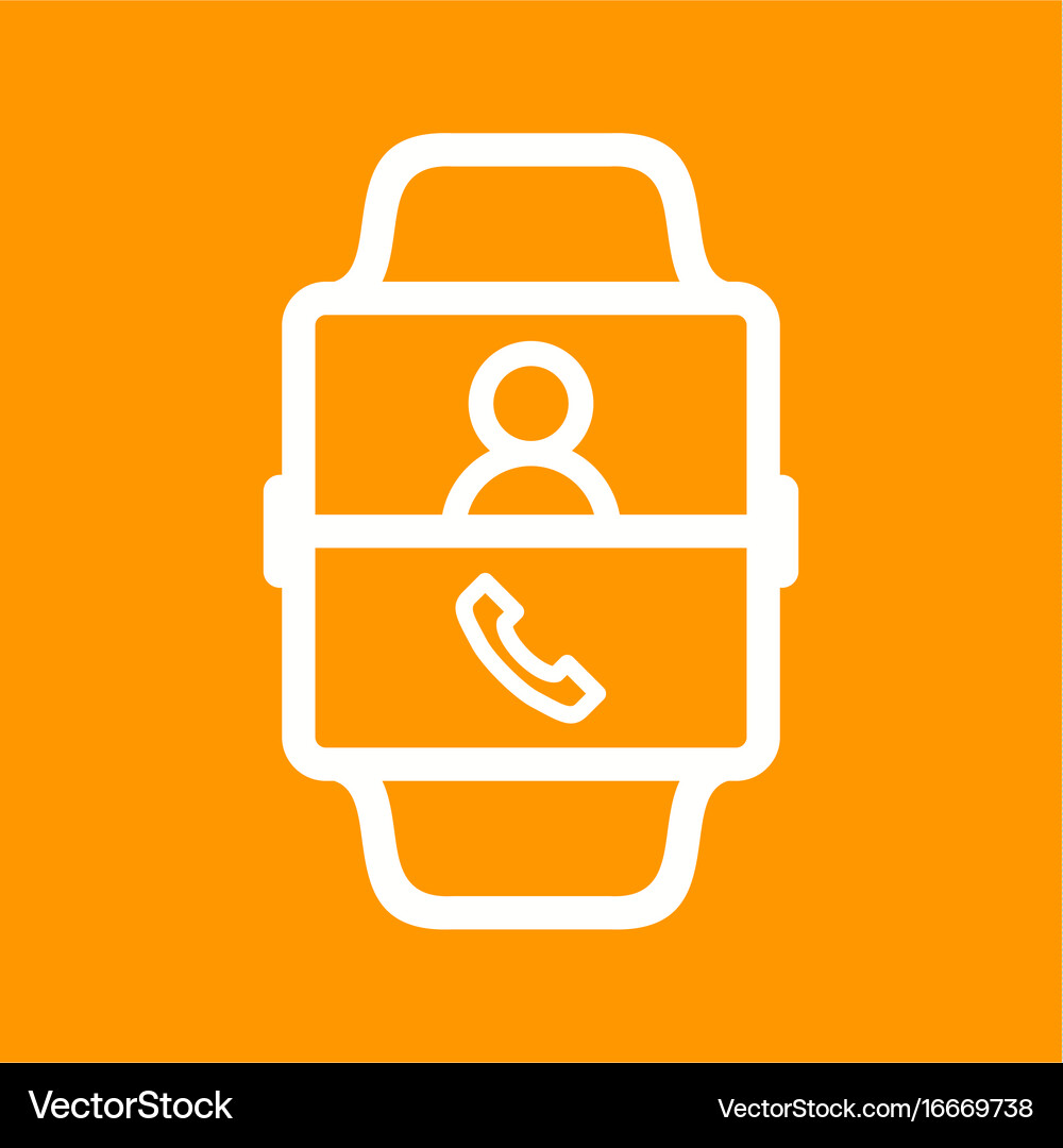 Calling contact Royalty Free Vector Image - VectorStock