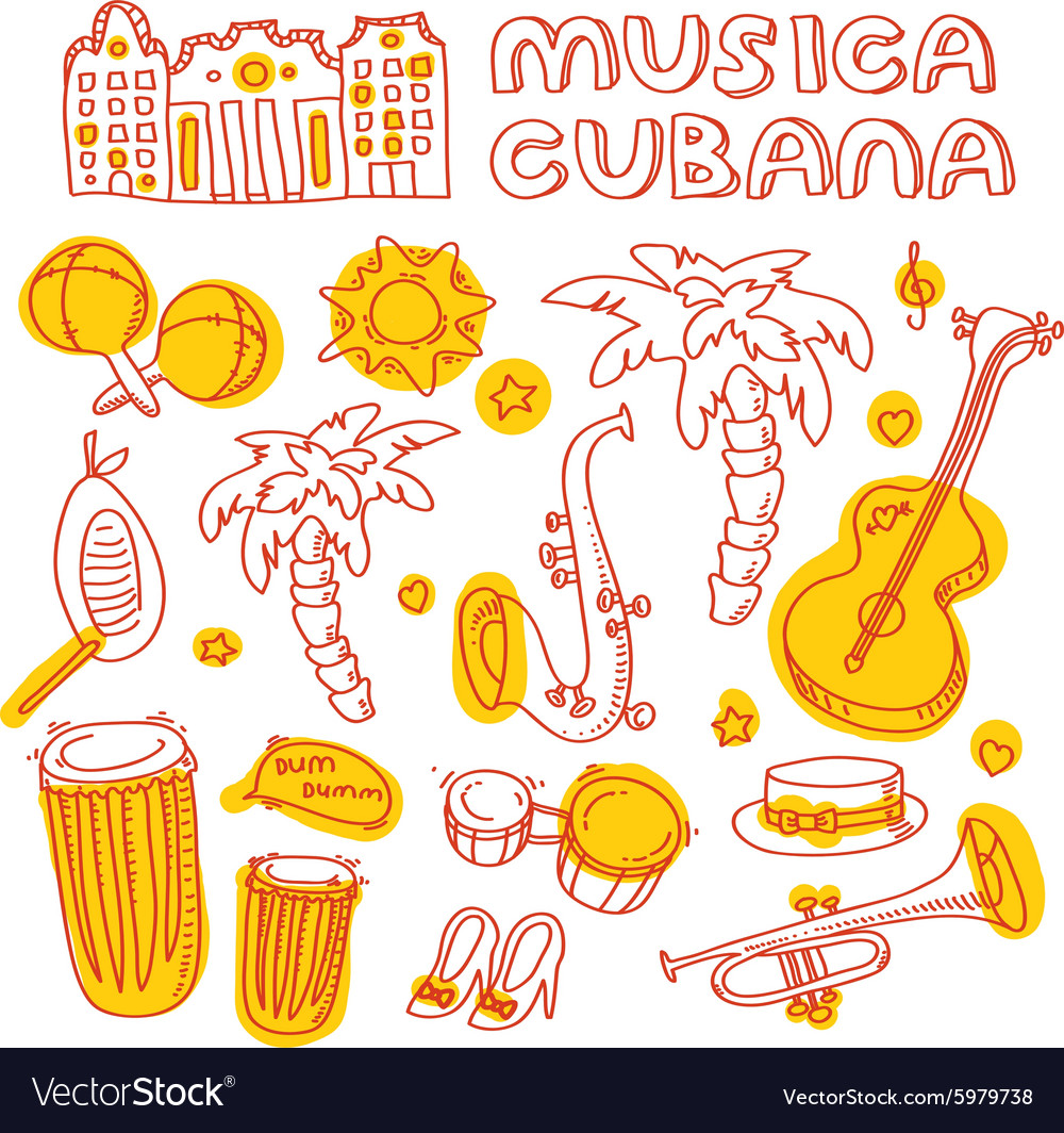 Cuban Musical Instruments & Patterns