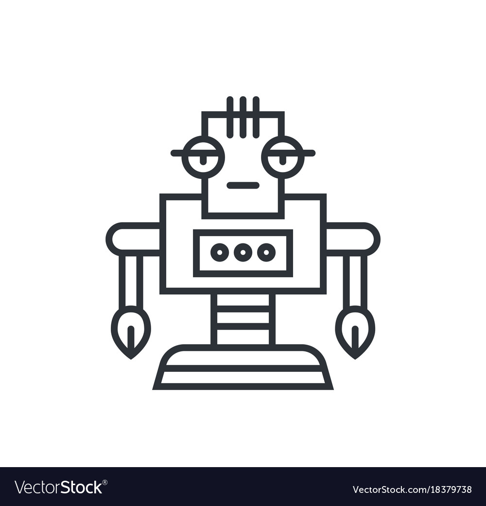 Cute line robot