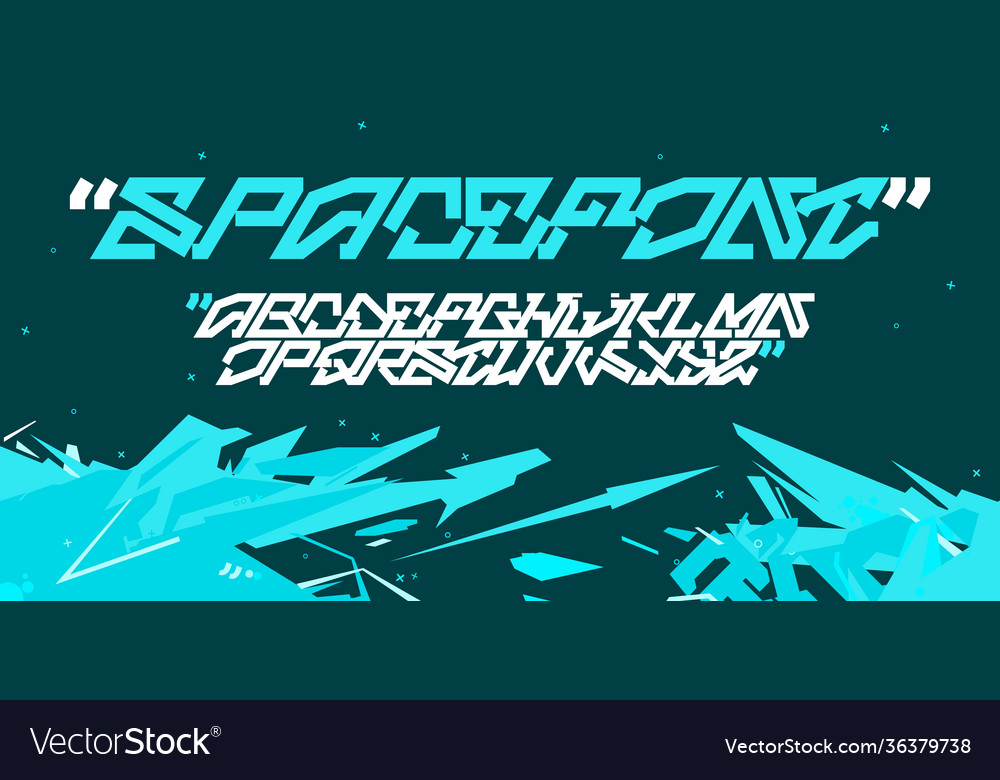 Cyberpunk Tech Font - Abstract & Futuristic