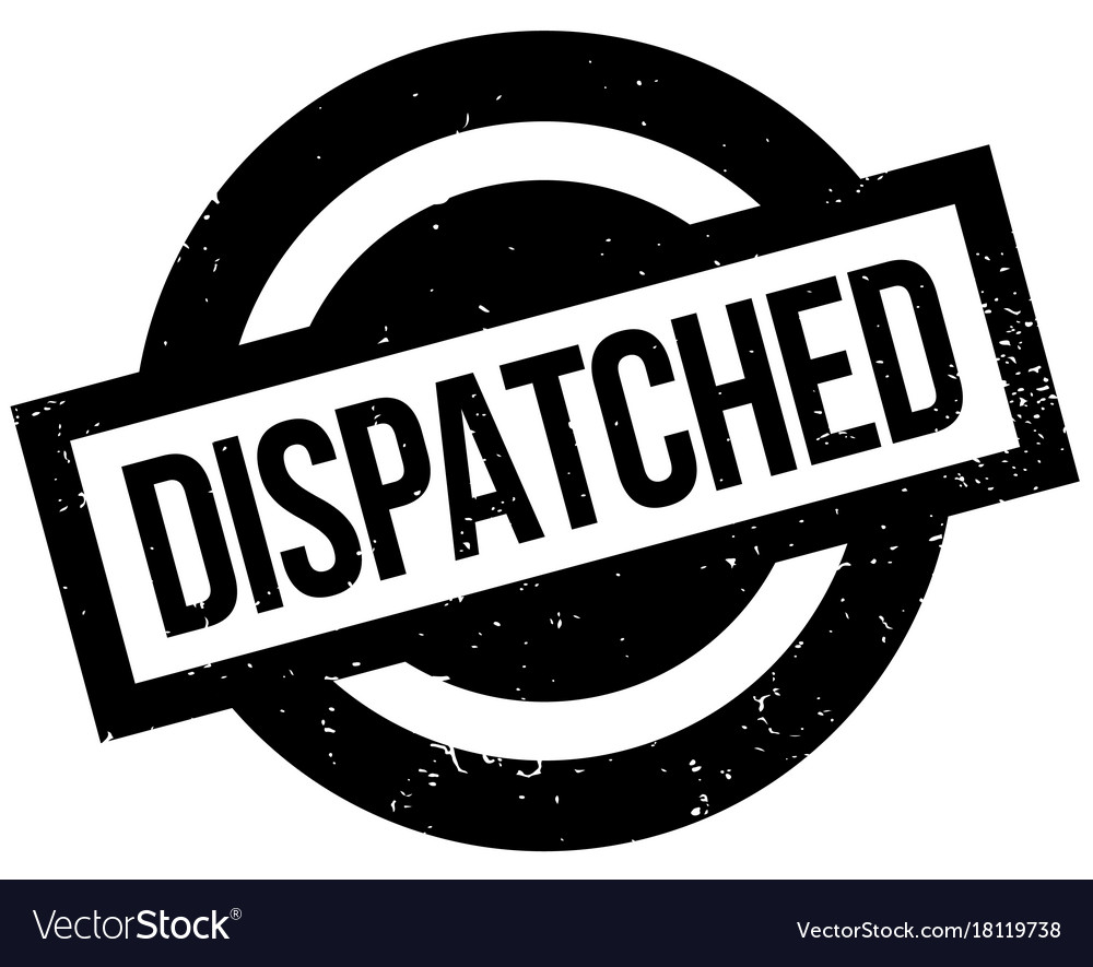 Dispatched rubber stamp Royalty Free Vector Image