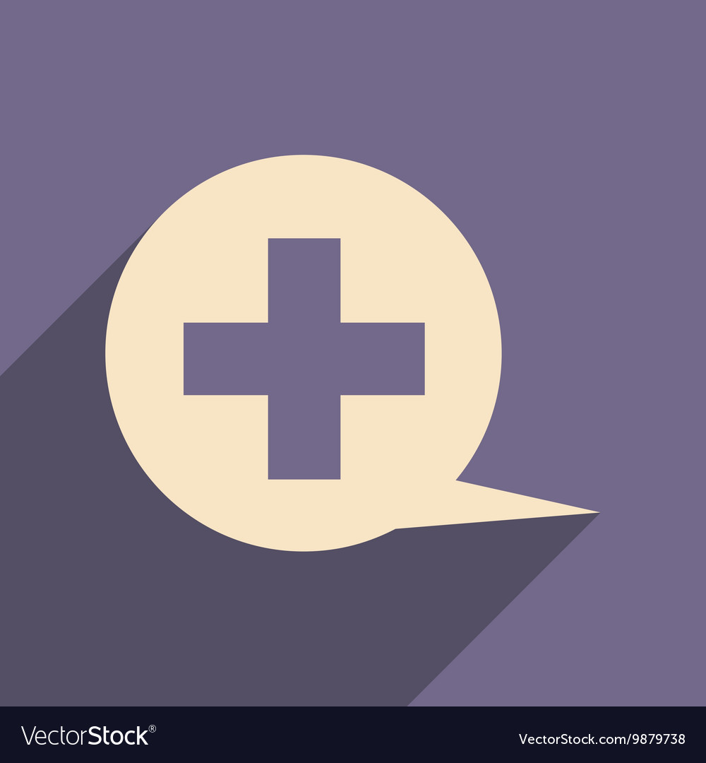Flat with shadow icon and mobile application logo
