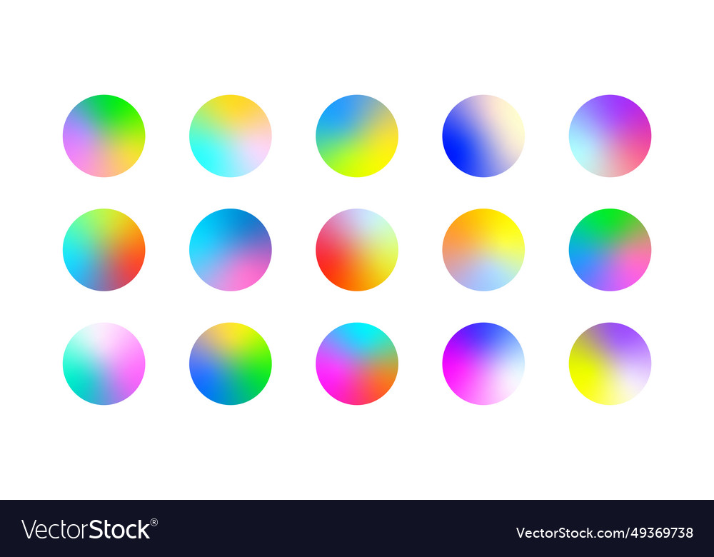 Gradient spheres multicolor circles abstract vector image Gradient spheres multicolor circles abstract