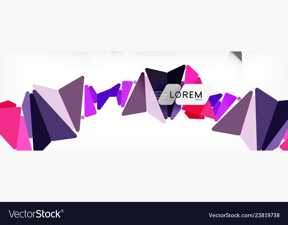Mosaic triangular low poly style abstract Vector Image Mosaic triangular low poly style abstract