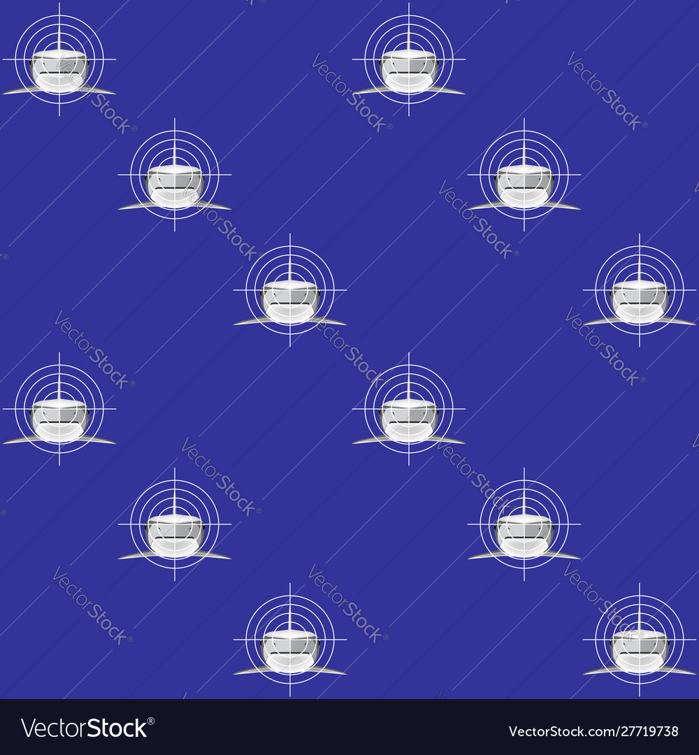 Seamless pattern shark face with a target