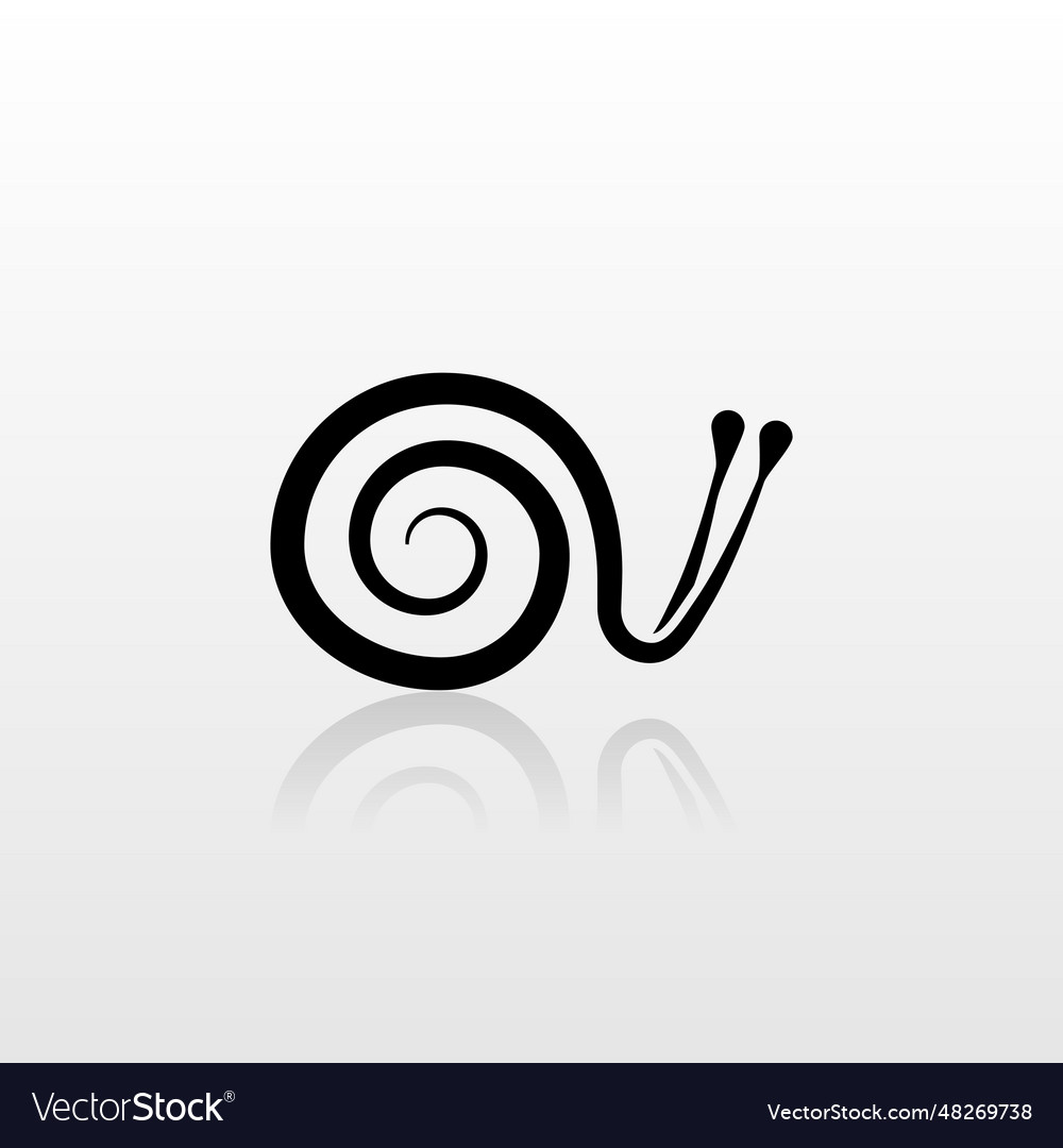 Snail as a logo design