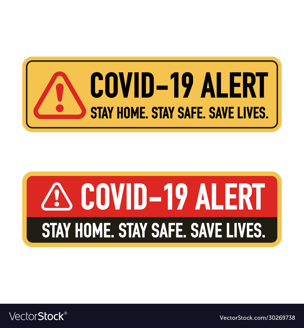 Stay home save lives signage design