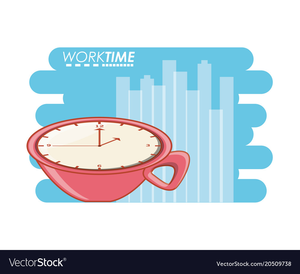 Work time elements icons