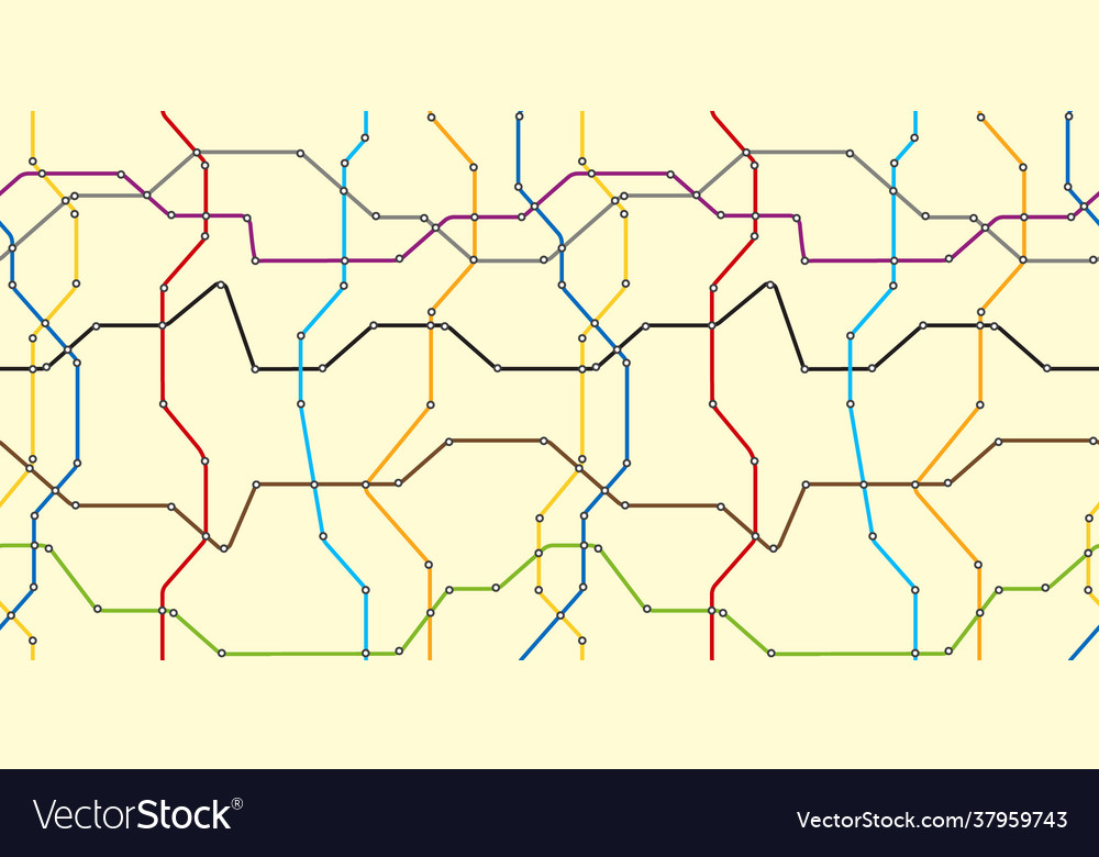 Abstract color metro scheme seamless background