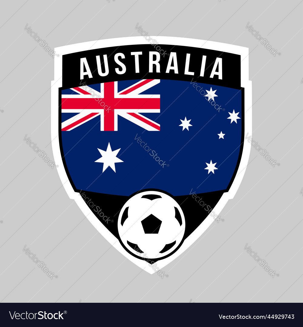 Australia shield team badge for football