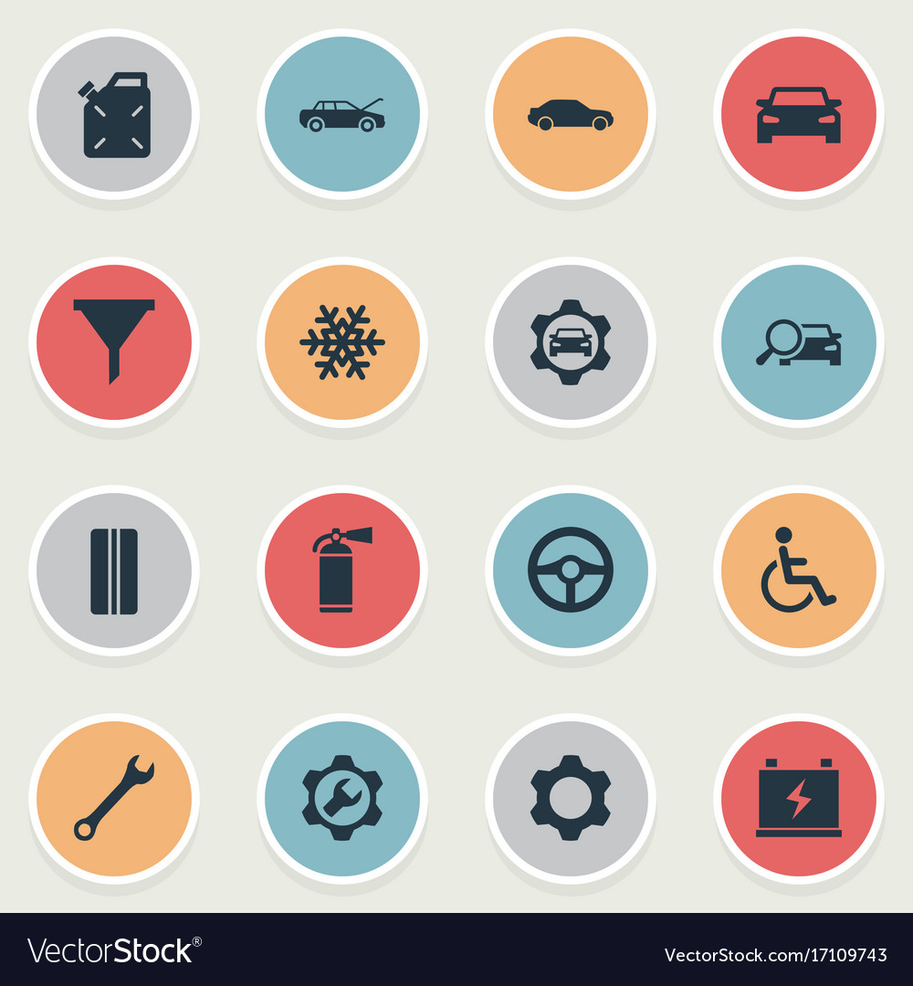 Automobile Icons Set