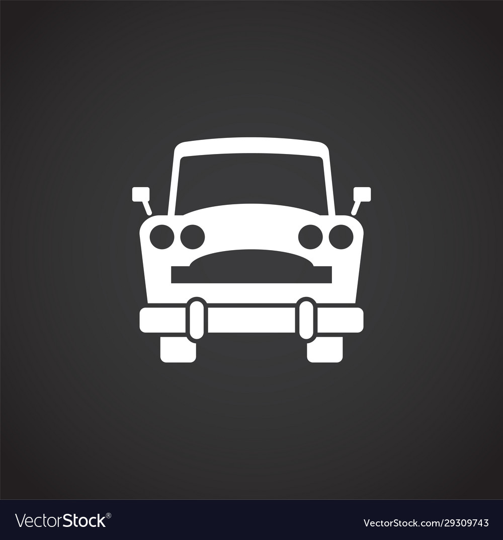 Car related icon on background for graphic and web