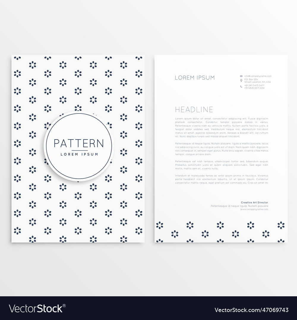 Elegant abstract pattern business shape