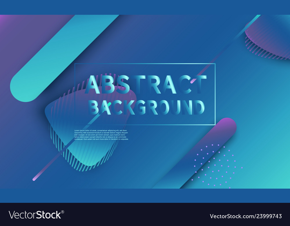 Fluid shape composition abstract cover design vector image Fluid shape composition abstract cover design