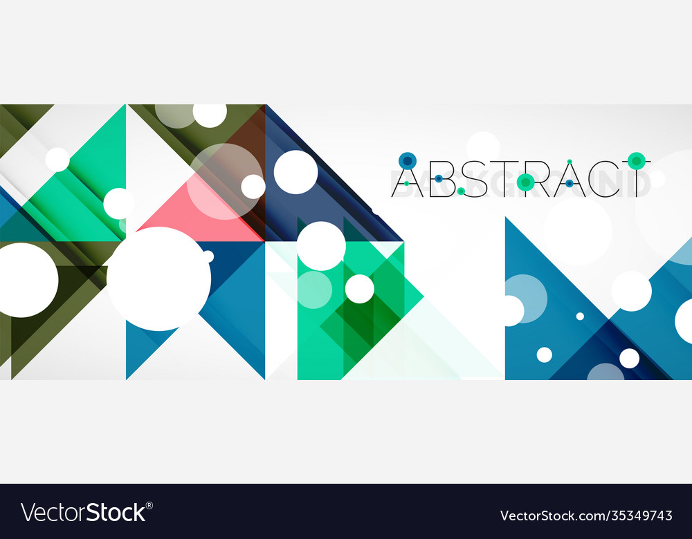 Geometric abstract background techno color Vector Image Geometric abstract background techno color