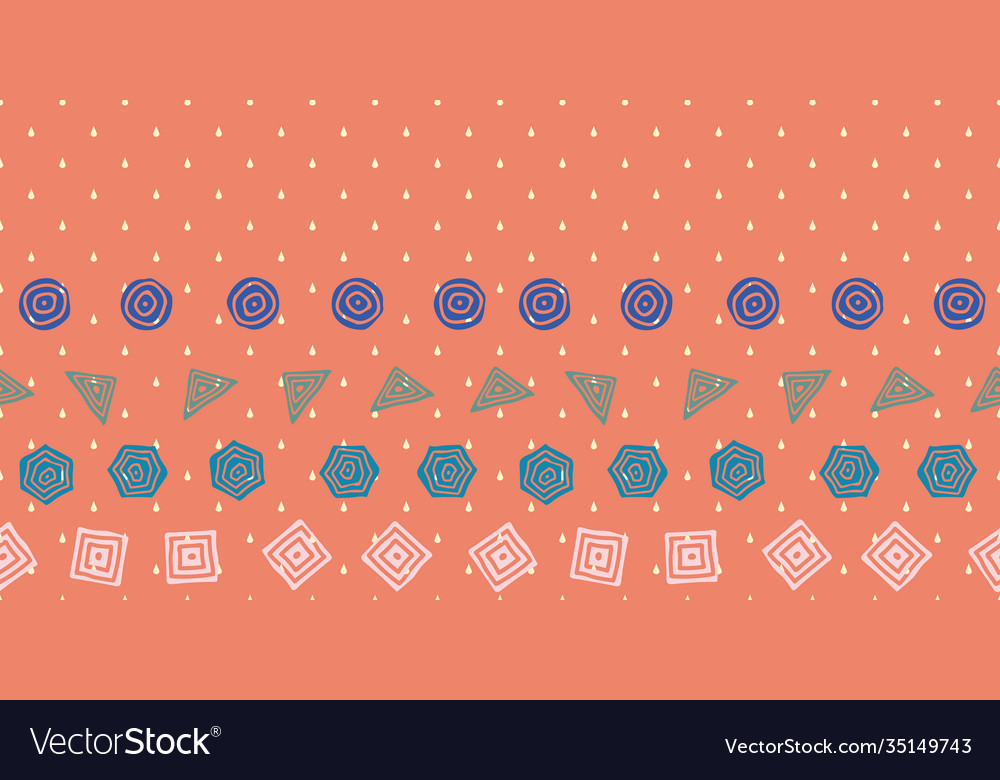 Geometric frame border shapes rain drop circle Vector Image Geometric frame border shapes rain drop circle