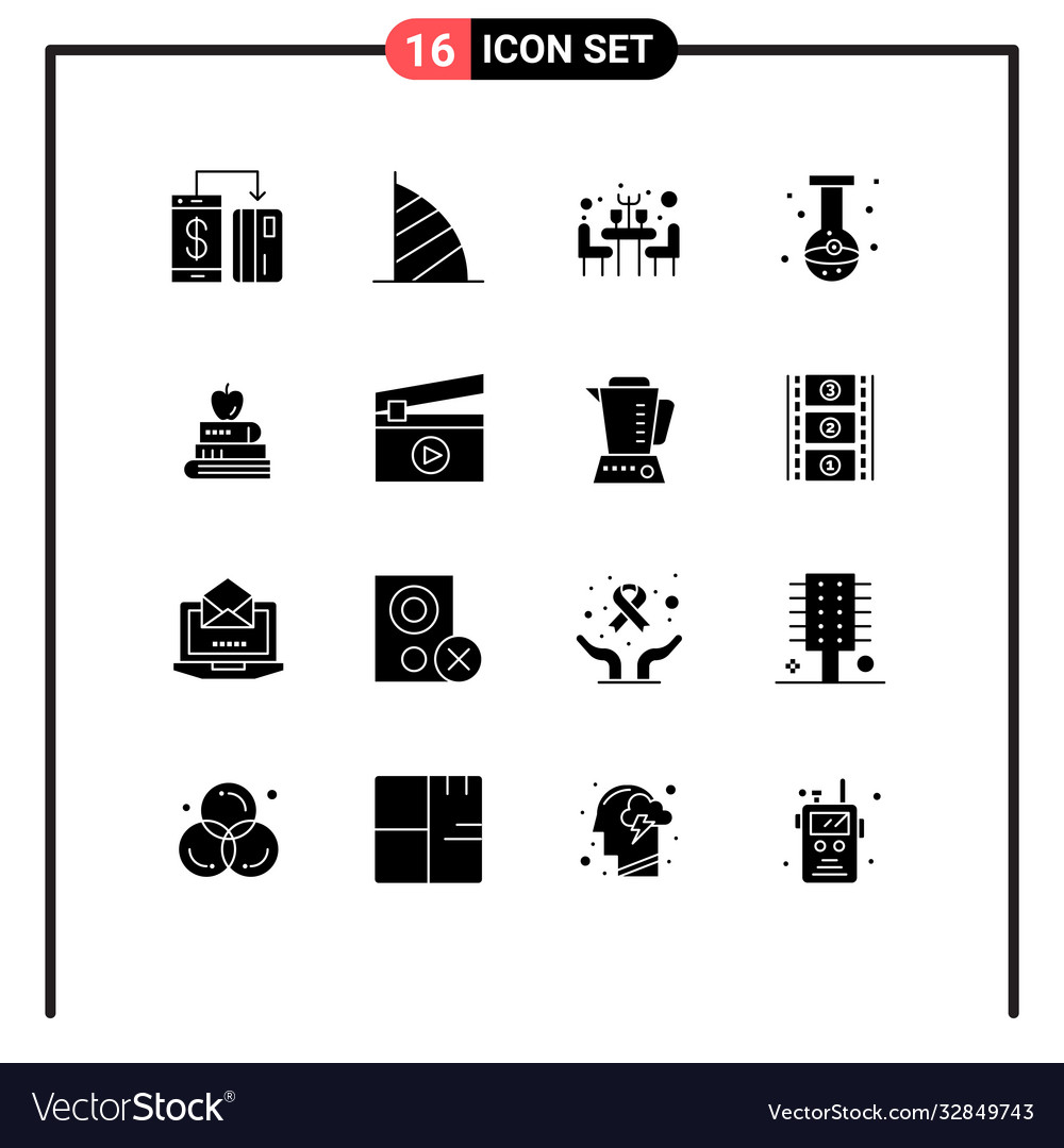 Group 16 solid glyphs signs and symbols