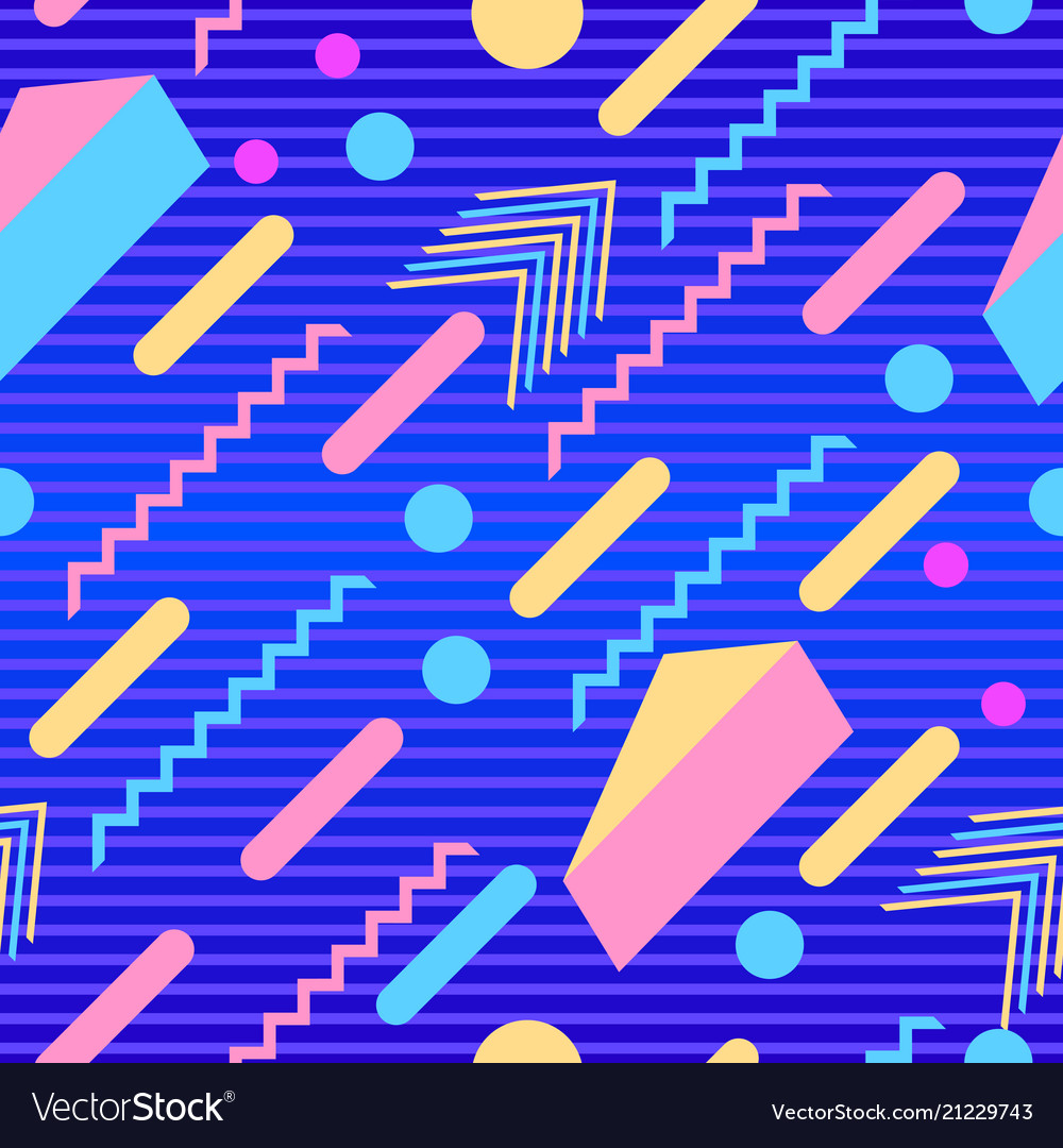 Memphis Geometric Pattern - 80s Style