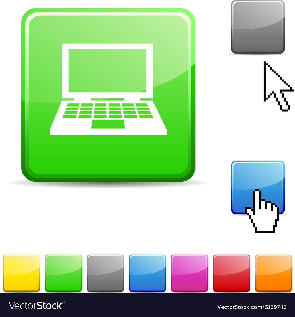 Notebook glossy button