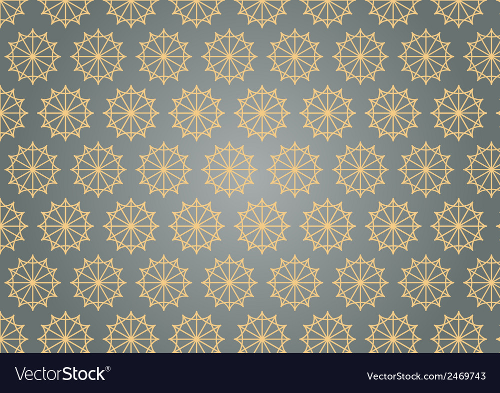 Retro Star Hexagon Pattern