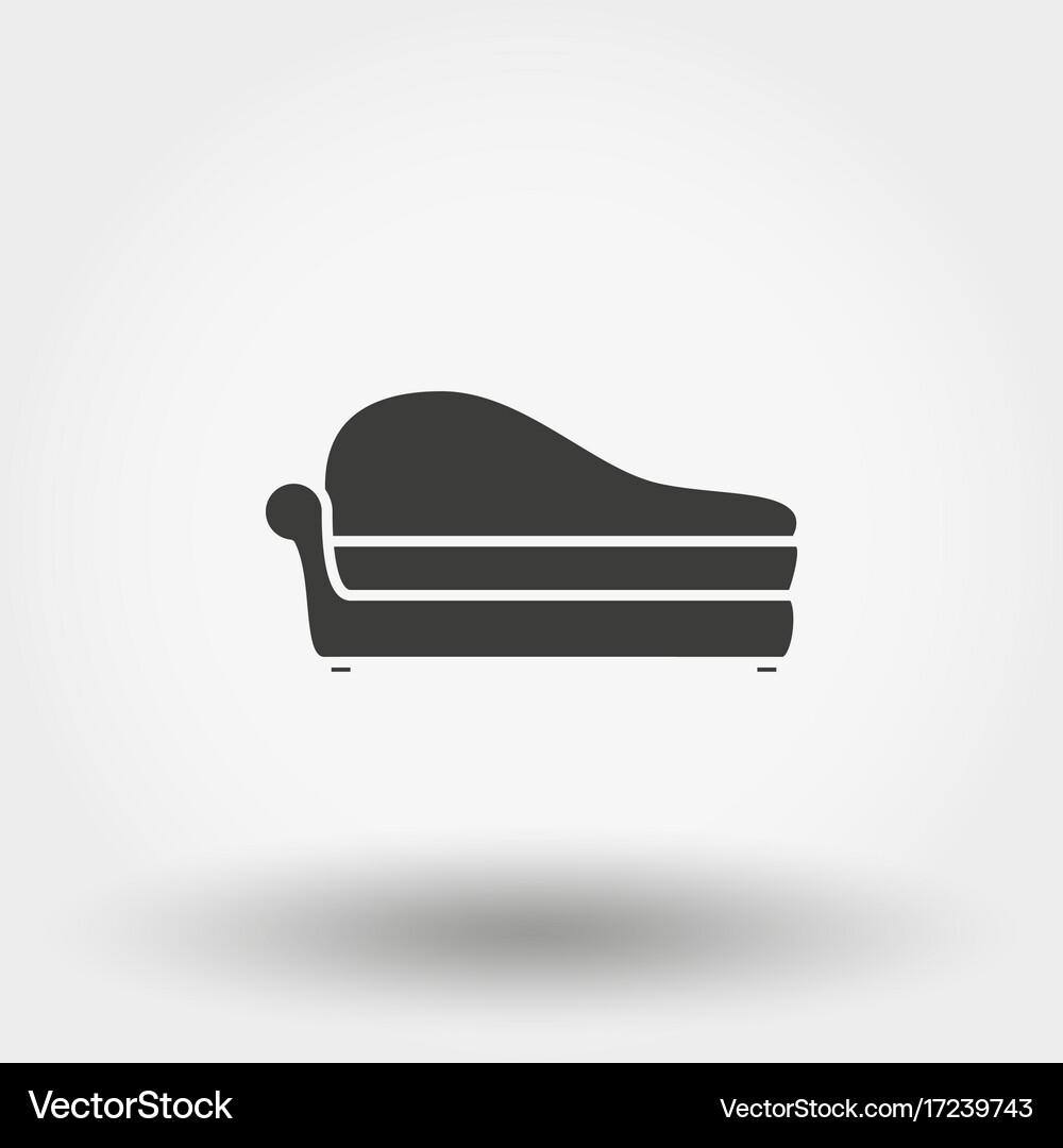 Soft sofa icon Royalty Free Vector Image - VectorStock