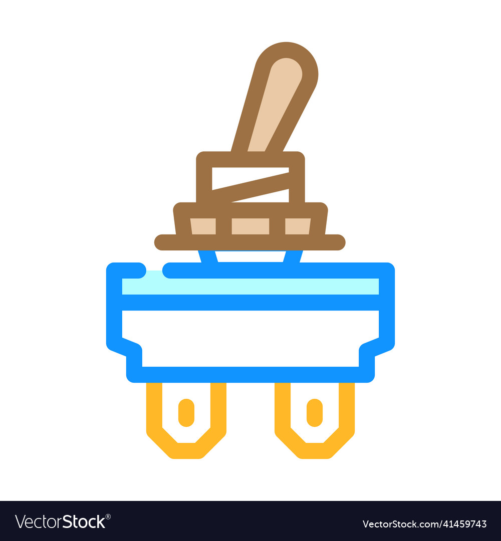 Toggle switch color icon vector image Toggle switch color icon