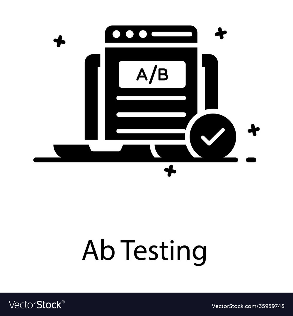 Ab testing Royalty Free Vector Image - VectorStock