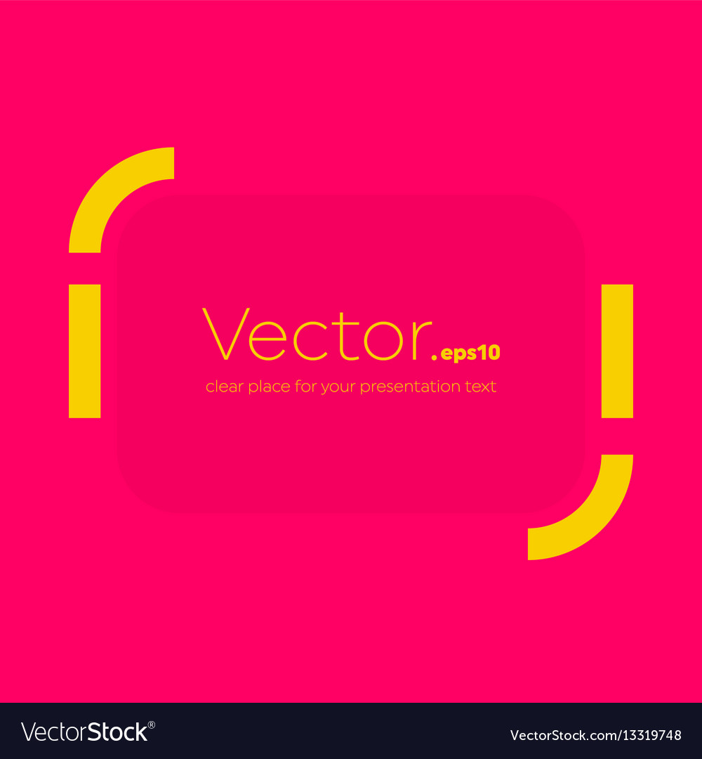 Abstract concept empty speech square quote