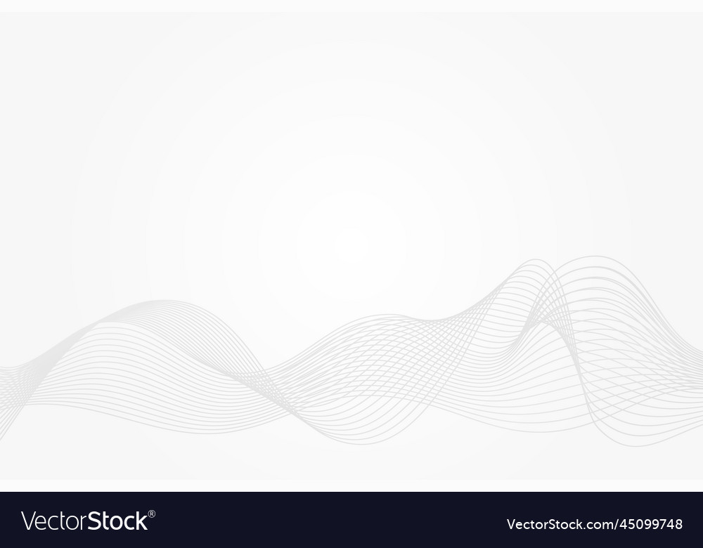 Abstract curve pattern grey and white gradient