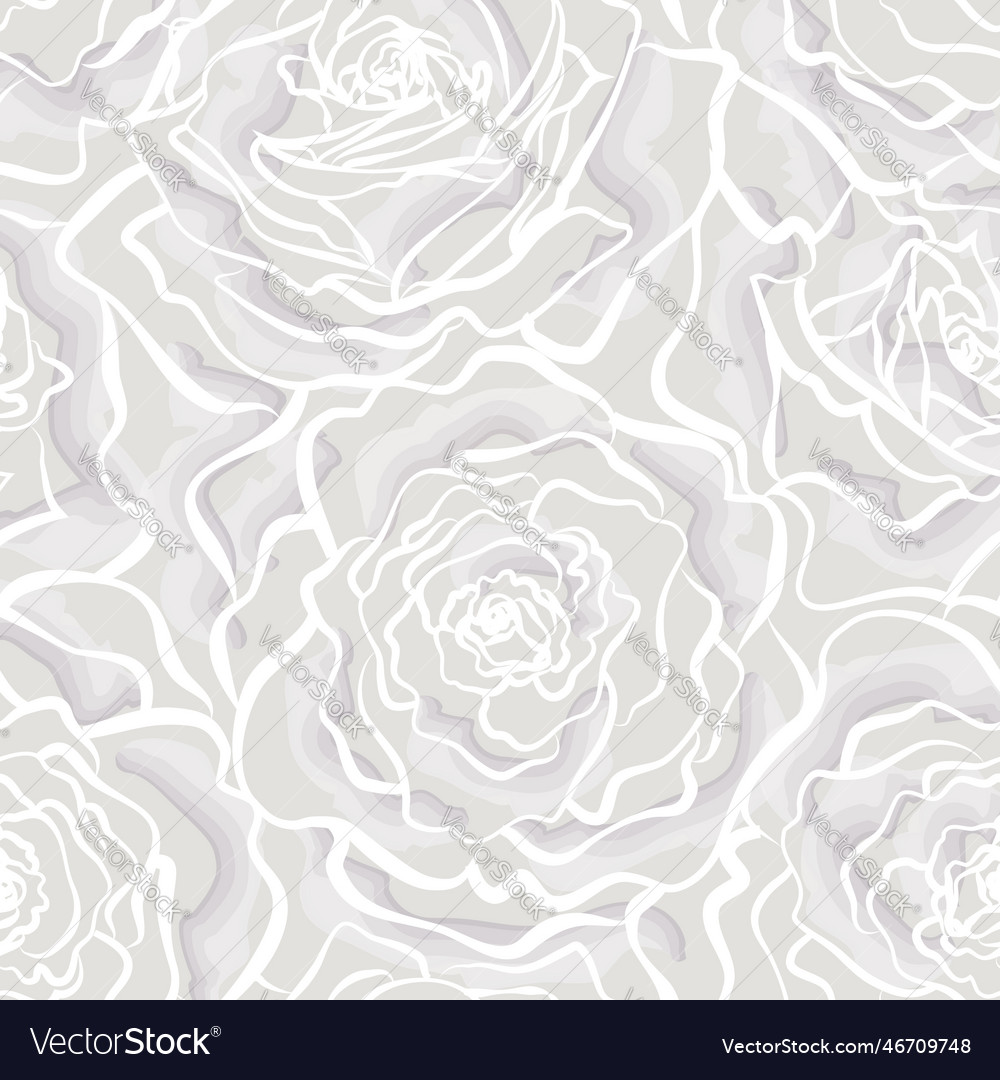 Abstract seamless floral pattern with flowers